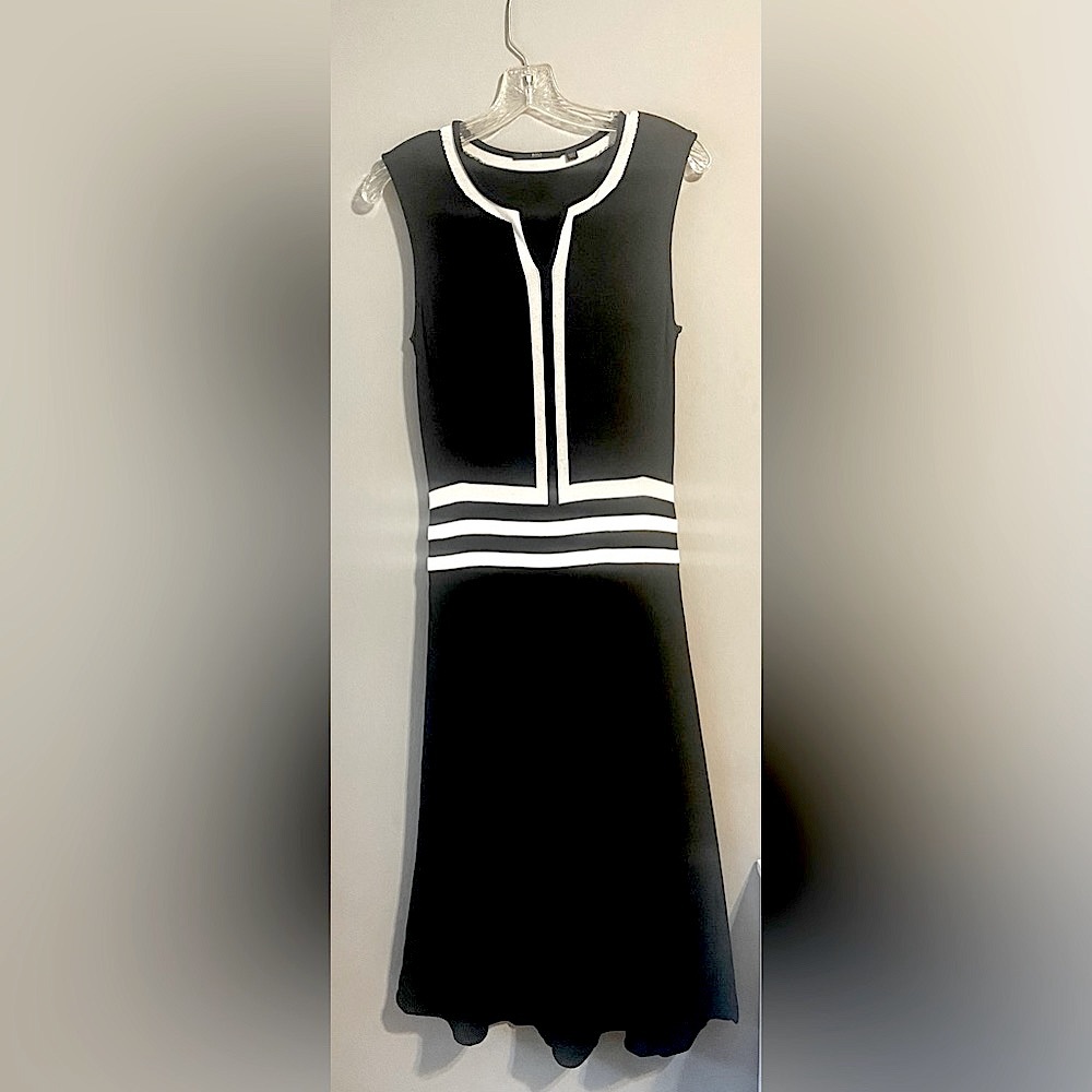 Hugo Boss Black&White mid length dress size Medium